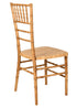 Natural with Brushed Wood Look Resin Steel Skeleton™ Chiavari Chair