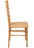 Natural with Brushed Wood Look Resin Steel Skeleton™ Chiavari Chair