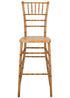 Natural with Brushed Wood Look Resin Steel Skeleton™ Chiavari Barstool