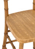 Natural with Brushed Wood Look Resin Steel Skeleton™ Chiavari Barstool