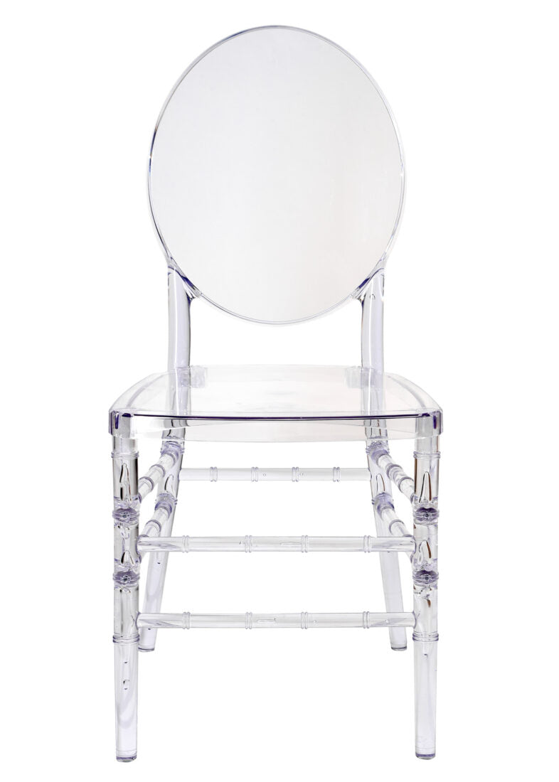 Clear Resin ProClear Solid Oval Chair CORSC-ZG-T 2