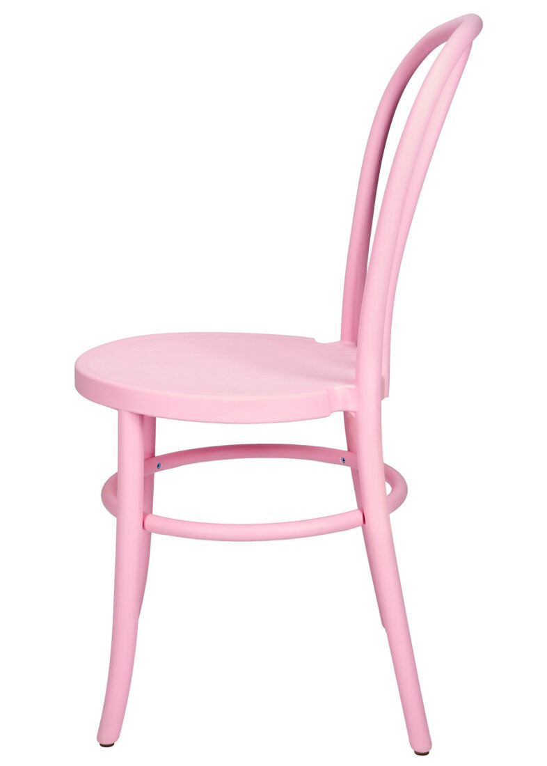 Pink Resin Bentwood Restaurant Chair Festive Series, Small Round Seat CBFRP-ZG-T