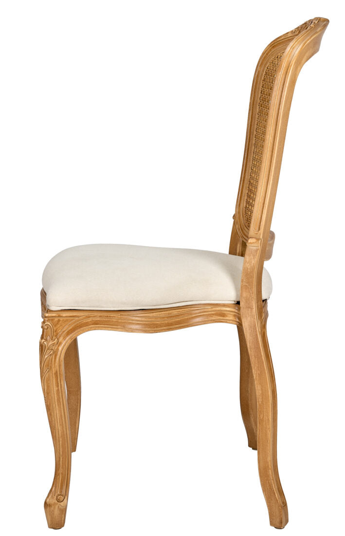 Royal Resin Natural with Ivory Seat and Natural Rattan Back 4 CRRNINR-ZG-T