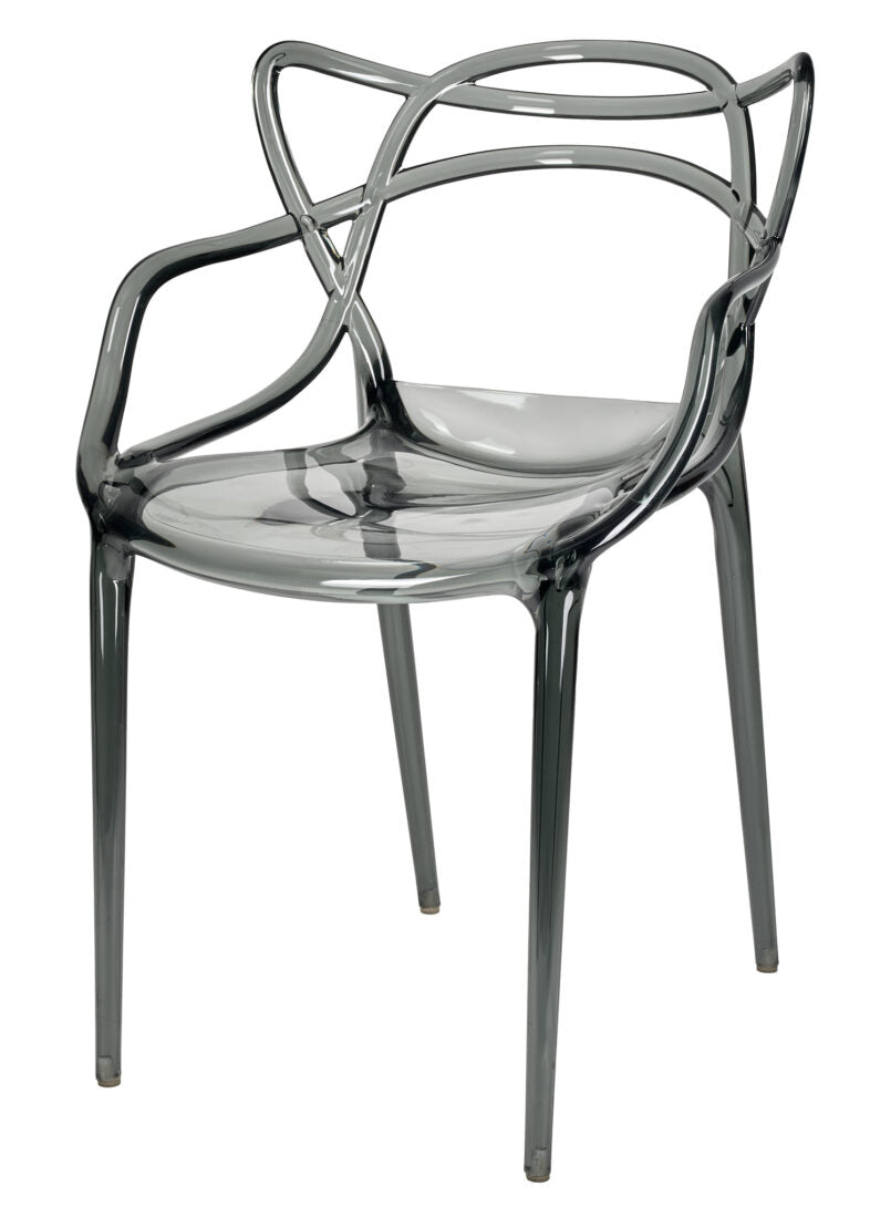 Smoke Resin Orbit Chair by Chivari CSRSM-ZG-T