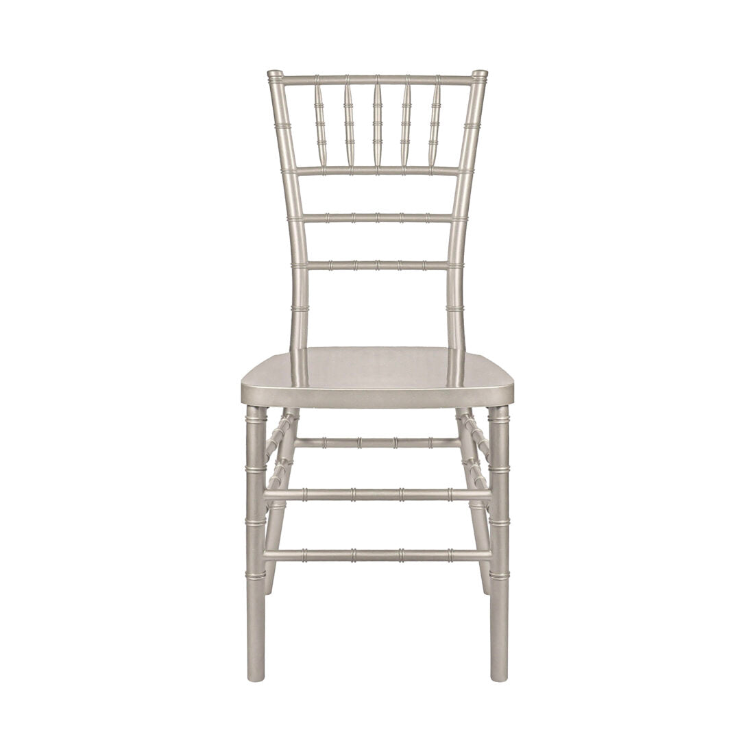 Sparkling Silver Champagne Resin Steel Skeleton Chiavari Chair (Amazing Unique Color) by Chivari Front CCRCHSSP-STEEL-AX-T