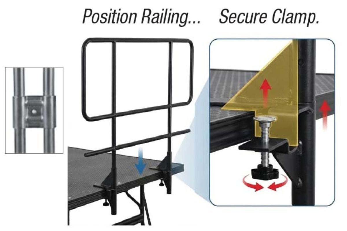 standup stage railing
