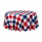 Chivari 120" Round Tablecloth Oxford Colonial Homestead Multi CD01 TBC-60CD01