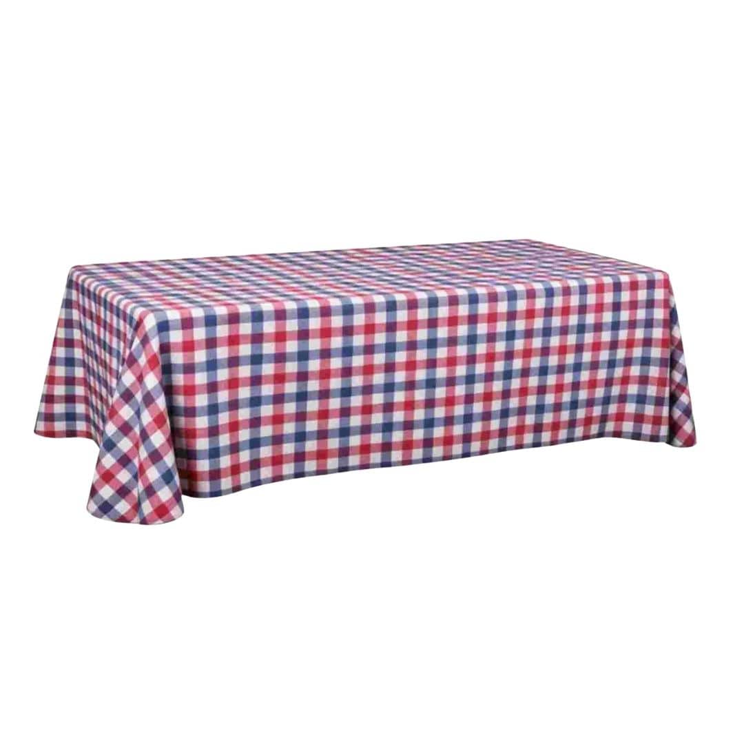 Chivari 90" x 132" Rectangle Tablecloth Oxford Colonial Homestead Multi CD10 TBC-72X30CD10