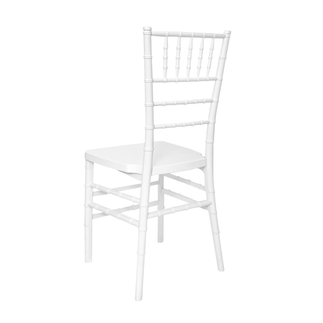 White ToughResin Unassembled Chiavari Chair  (Per Chair Price Shown – Sold only in Quantities of 4)