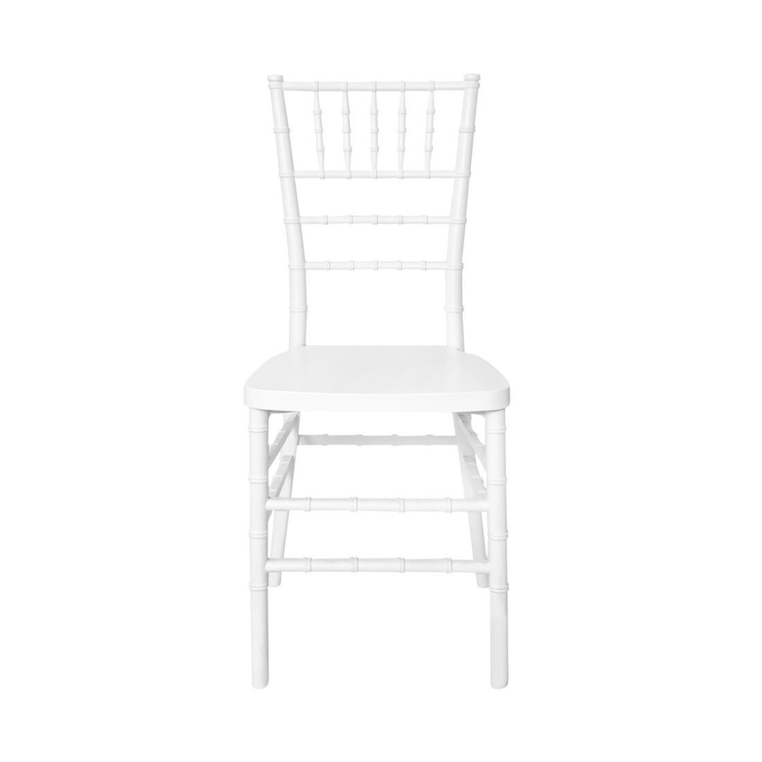 White ToughResin Unassembled Chiavari Chair  (Per Chair Price Shown – Sold only in Quantities of 4)