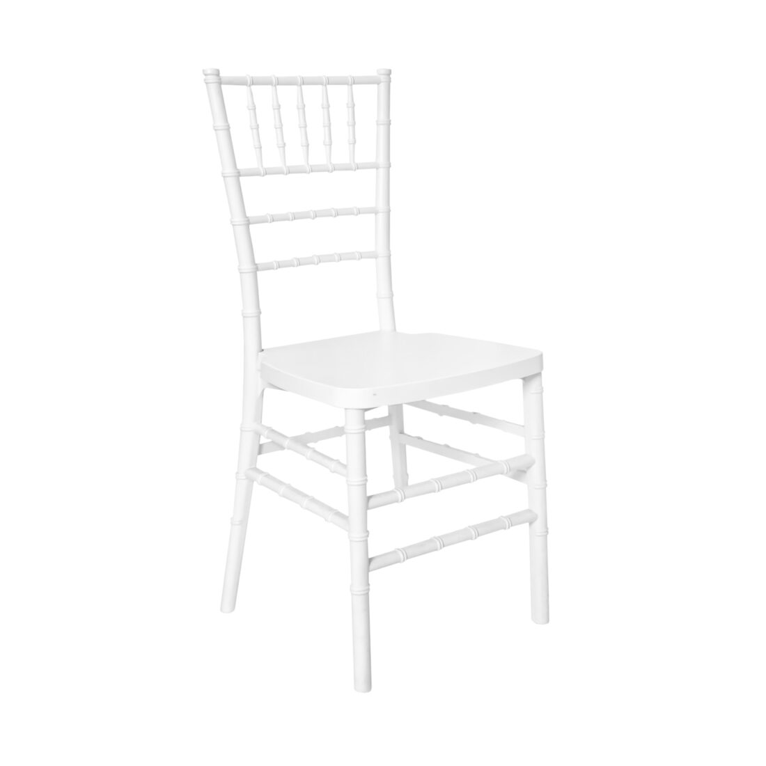 White ToughResin Unassembled Chiavari Chair  (Per Chair Price Shown – Sold only in Quantities of 4)