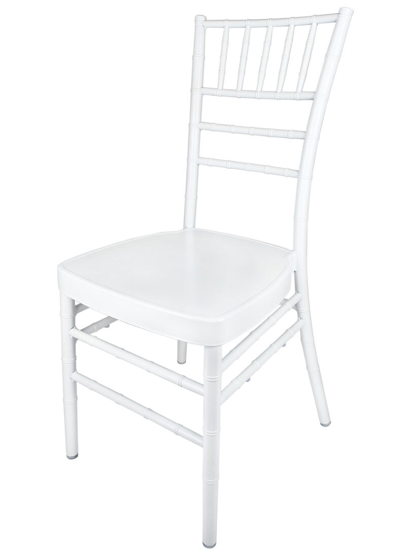 White Aluminum Chiavari Chair by Chivari left1 CCAW-AX-T