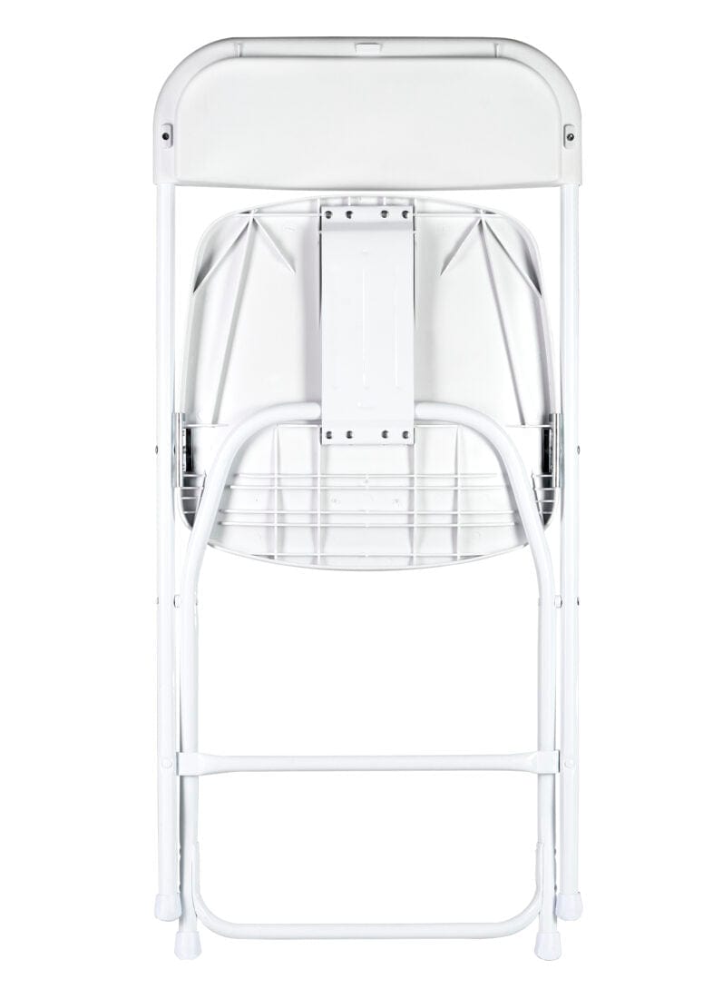 Chivari White SuperResin™ Folding Chair CFRW-AX-T