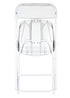 Chivari White SuperResin™ Folding Chair CFRW-AX-T