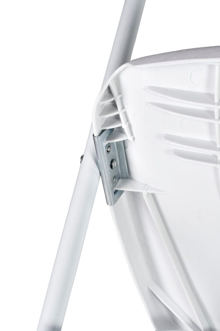 Chivari White SuperResin™ Folding Chair CFRW-AX-T