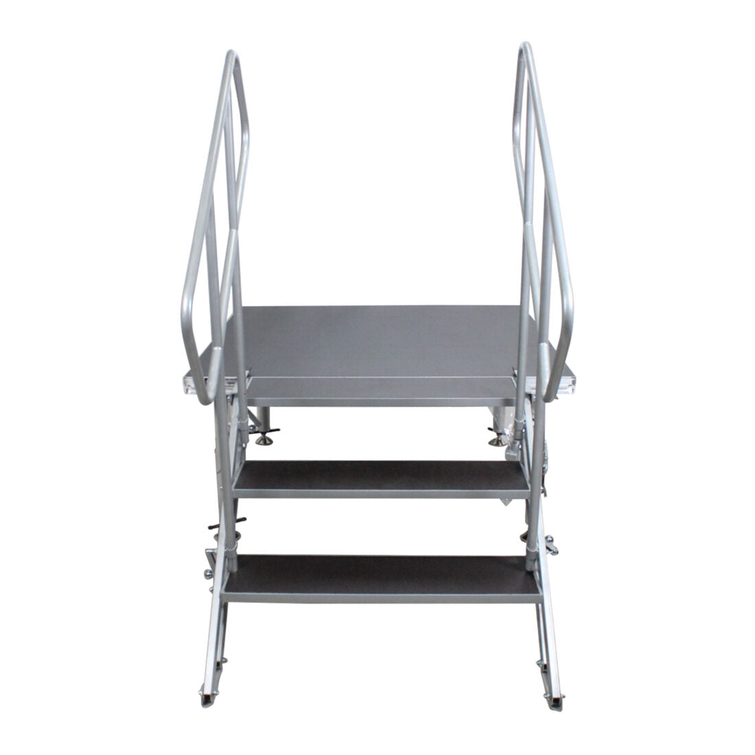 ProX XSQ-ST3 StageQ 3 Step Heavy Duty Foldable Adjustable 18 to 28 Inch with Rail XSQ-ST3