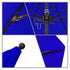 California Umbrellas Pacific Blue 9' Patio Umbrella Bronze Pole, Sunbrella Canopy CAL-ALTO908117-5401