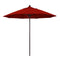 California Umbrellas Jockey Red 9' Patio Umbrella Bronze Pole, Sunbrella Canopy CAL-ALTO908117-5403