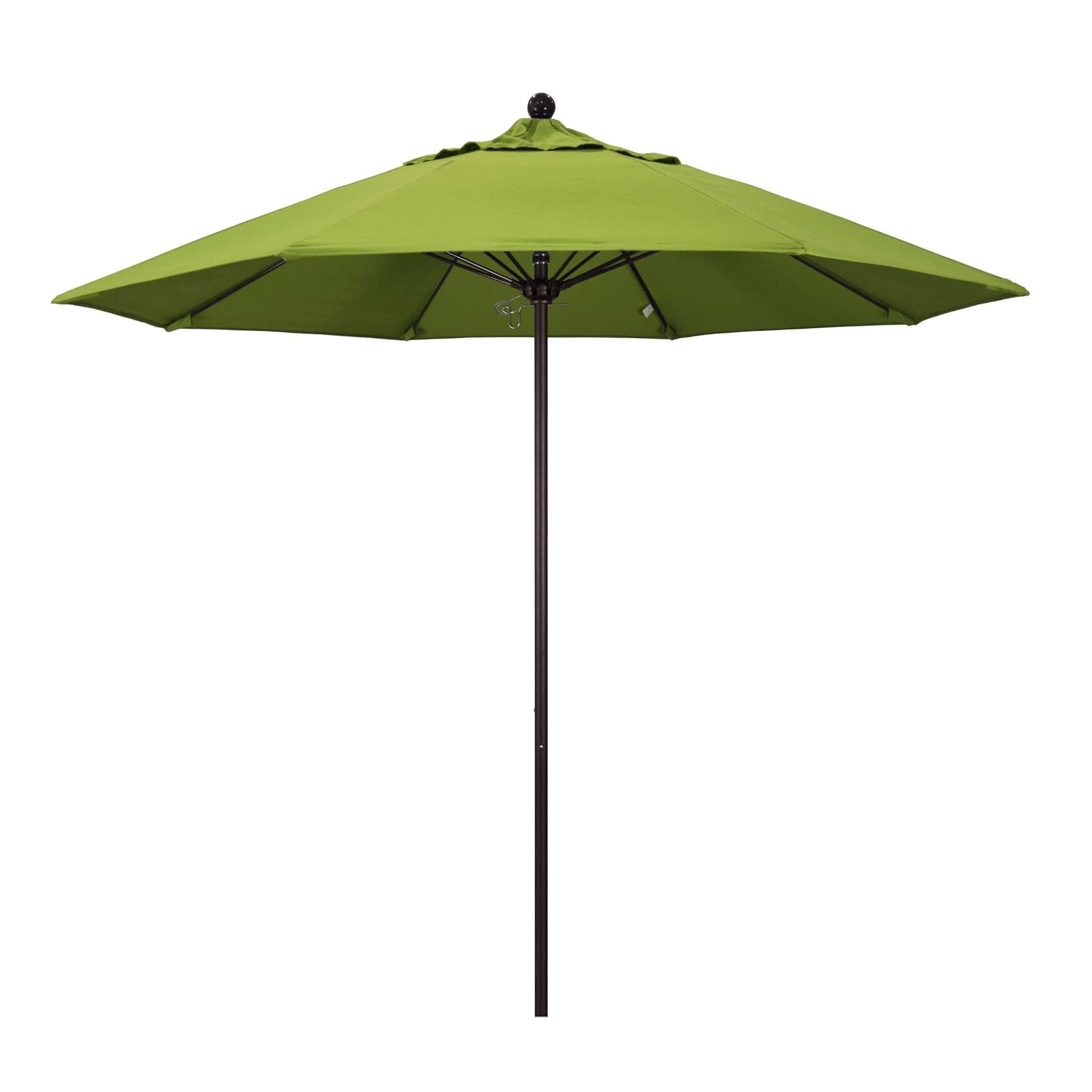 California Umbrellas Macaw 9' Patio Umbrella Bronze Pole, Sunbrella Canopy CAL-ALTO908117-5429