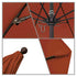 California Umbrellas Terracotta 9' Patio Umbrella Bronze Pole, Sunbrella Canopy CAL-ALTO908117-5440