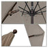 California Umbrellas Taupe 9' Patio Umbrella Bronze Pole, Sunbrella Canopy CAL-ALTO908117-5461