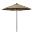 California Umbrellas Heather Beige 9' Patio Umbrella Bronze Pole, Sunbrella Canopy CAL-ALTO908117-5476