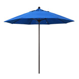 Royal Blue 9' Patio Umbrella Bronze Pole, Olefin Canopy