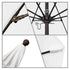 California Umbrellas White 9' Patio Umbrella Bronze Pole, Olefin Canopy CAL-ALTO908117-F04