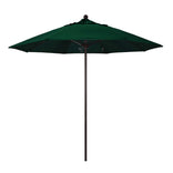 Hunter Green 9' Patio Umbrella Bronze Pole, Olefin Canopy