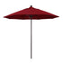 California Umbrellas Red 9' Patio Umbrella Bronze Pole, Olefin Canopy CAL-ALTO908117-F13