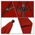 California Umbrellas Red 9' Patio Umbrella Bronze Pole, Olefin Canopy CAL-ALTO908117-F13