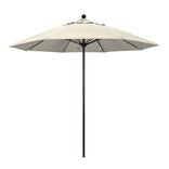 Antique Beige 9' Patio Umbrella Bronze Pole, Olefin Canopy