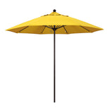 Lemon 9' Patio Umbrella Bronze Pole, Olefin Canopy
