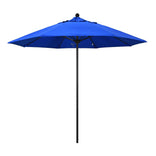Pacific Blue 9' Patio Umbrella Black Pole, Sunbrella Canopy
