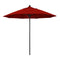 California Umbrellas Jockey Red 9' Patio Umbrella Black Pole, Sunbrella Canopy CAL-ALTO908302-5403