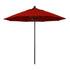 California Umbrellas Jockey Red 9' Patio Umbrella Black Pole, Sunbrella Canopy CAL-ALTO908302-5403