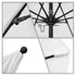 California Umbrellas Natural 9' Patio Umbrella Black Pole, Sunbrella Canopy CAL-ALTO908302-5404