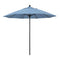 California Umbrellas Air Blue 9' Patio Umbrella Black Pole, Sunbrella Canopy CAL-ALTO908302-5410