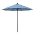 California Umbrellas Air Blue 9' Patio Umbrella Black Pole, Sunbrella Canopy CAL-ALTO908302-5410