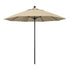 California Umbrellas Antique Beige 9' Patio Umbrella Black Pole, Sunbrella Canopy CAL-ALTO908302-5422