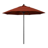 Terracotta 9' Patio Umbrella Black Pole, Sunbrella Canopy
