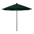 California Umbrellas Forest Green 9' Patio Umbrella Black Pole, Sunbrella Canopy CAL-ALTO908302-5446