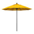 California Umbrellas Sunflower Yellow 9' Patio Umbrella Black Pole, Sunbrella Canopy CAL-ALTO908302-5457