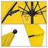California Umbrellas Sunflower Yellow 9' Patio Umbrella Black Pole, Sunbrella Canopy CAL-ALTO908302-5457