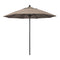 California Umbrellas Taupe 9' Patio Umbrella Black Pole, Sunbrella Canopy CAL-ALTO908302-5461