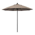 California Umbrellas Taupe 9' Patio Umbrella Black Pole, Sunbrella Canopy CAL-ALTO908302-5461