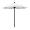 California Umbrellas White 9' Patio Umbrella Black Pole, Olefin Canopy CAL-ALTO908302-F04