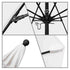 California Umbrellas White 9' Patio Umbrella Black Pole, Olefin Canopy CAL-ALTO908302-F04