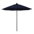 California Umbrellas Navy Blue 9' Patio Umbrella Black Pole, Olefin Canopy CAL-ALTO908302-F09