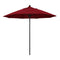California Umbrellas Red 9' Patio Umbrella Black Pole, Olefin Canopy CAL-ALTO908302-F13